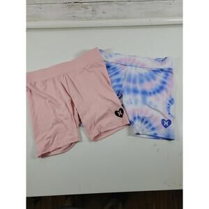 Hurley Girl's Bike Shorts 2 Pack Medium NEW Activewear Gym Play